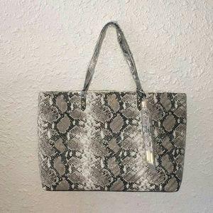 Victoria Secret Snake print tote bag